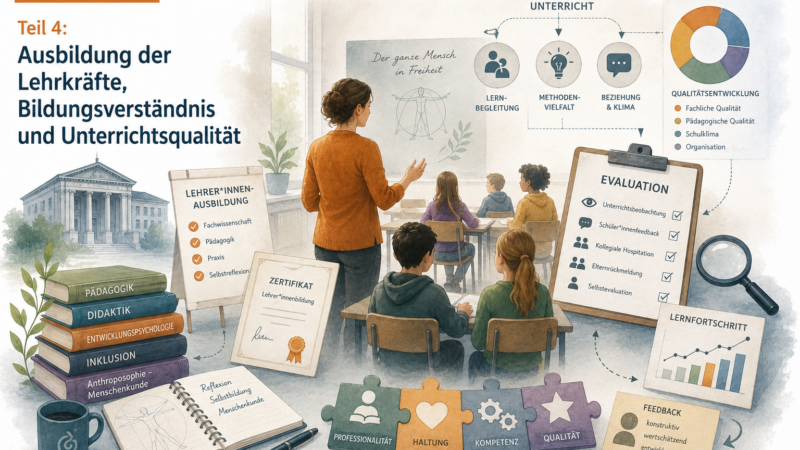 Anthroposophie- und Waldorfkritik – Teil 4: Ausbildung der Lehrkräfte, Bildungsverständnis und Unterrichtsqualität